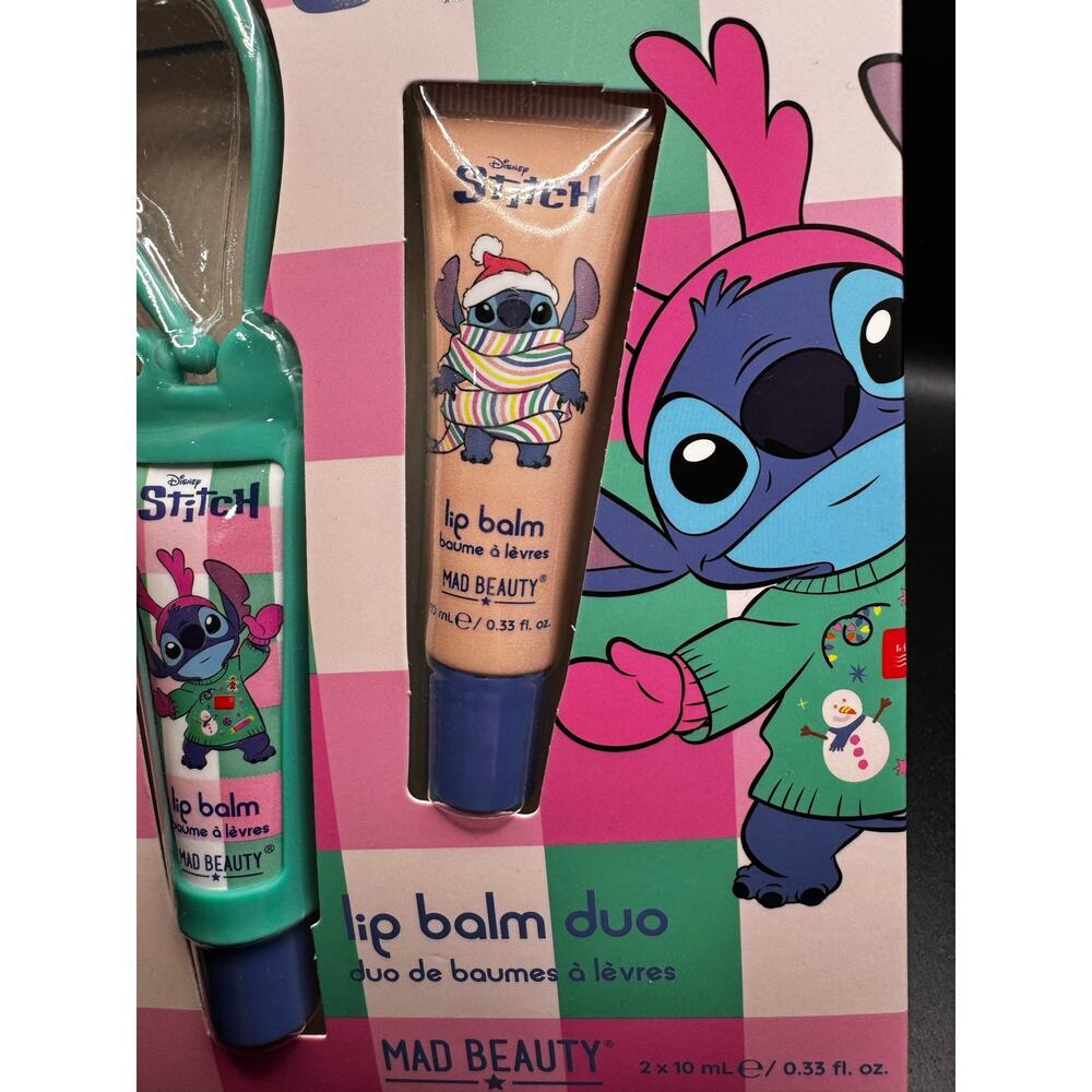 NWT Disney Stitch Lip Balm Duo-peppermint & berry - Picture 3 of 5